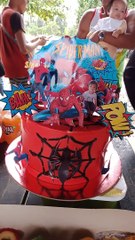 Spider man moist cake