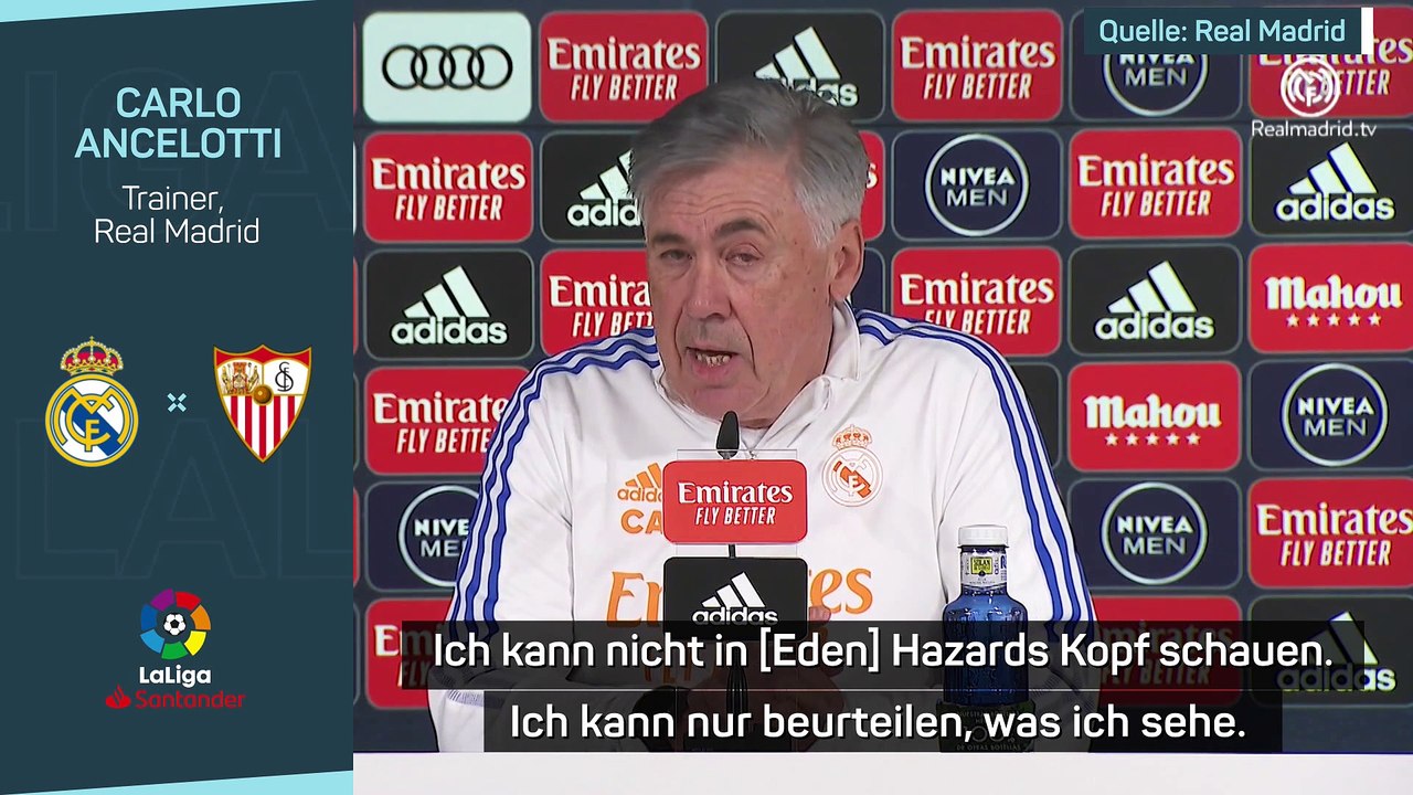 Ancelotti über Hazard: “Er hat viel Pech gehabt”