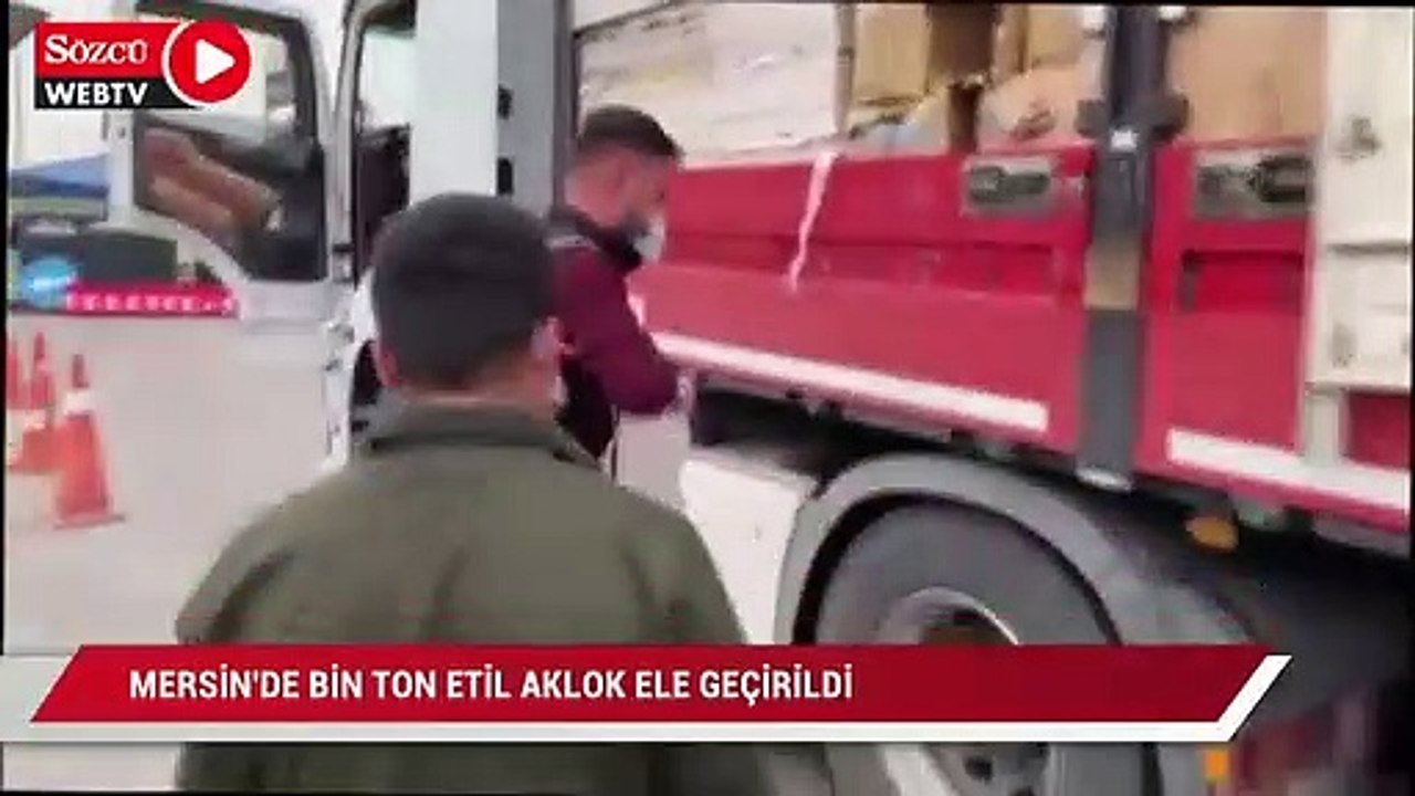 Mersin’de bir ton etil alkol ele geçirildi