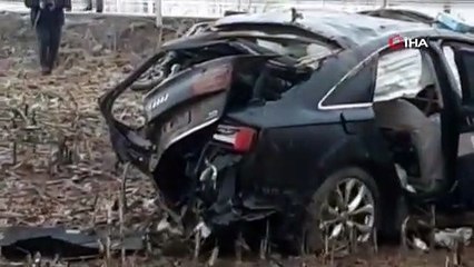 Bakan konvoyunda kaza: 3 yakın koruma yaralandı