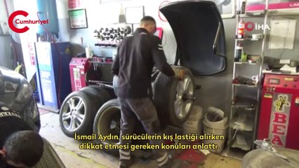 Lastikçiler: "Sıcaklıklar 7 derecenin altına düşmeden değiştirin"