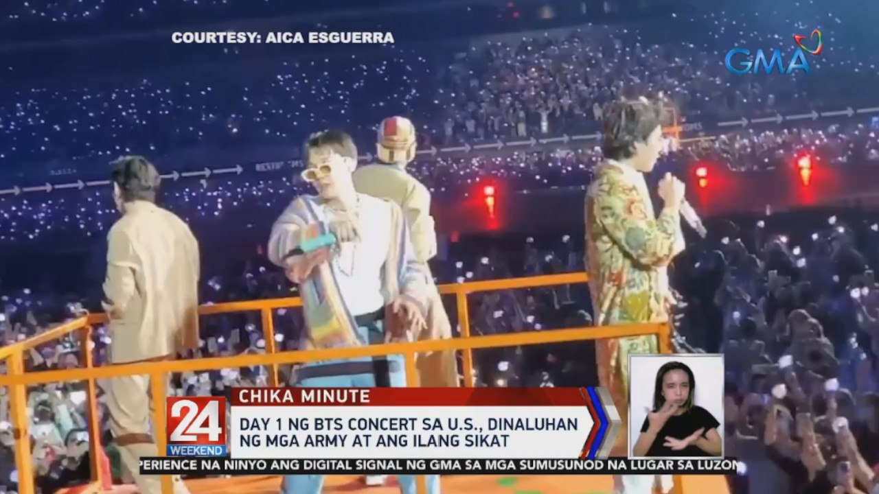 Day 1 ng BTS concert sa U.S., dinaluhan ng mga army at ang ilang sikat | 24 Oras Weekend