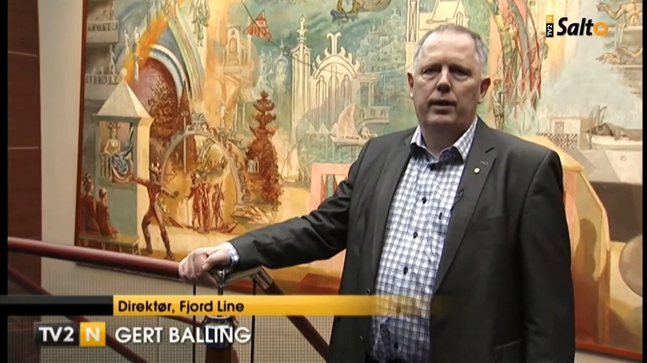 Smugkig på cruisefærge | Fjord Line | Gert Balling | Hirtshals | Hjørring | 04-03-2014 | TV2 NORD @ TV2 Danmark