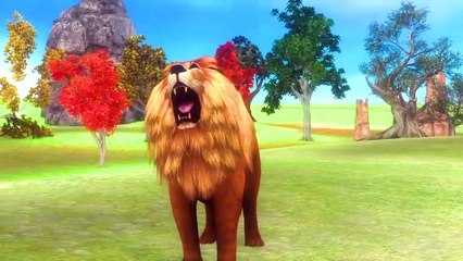 जंगल का राजा कौन_ King Lion and Giant Bear Hindi Kahani _ Moral Jungle Kahni