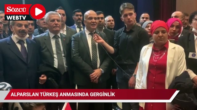 Alparslan Türkeş anmasında gerginlik, salon karıştı