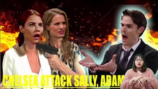Adam gets angry and attacks Chelsea when she secretly harms Sally The Young And the Restless Spoiler