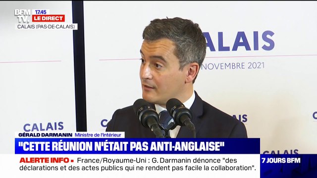 Gérald Darmanin à Calais: Les migrants sont exploités par leur misère, ce sont pas eux les responsables