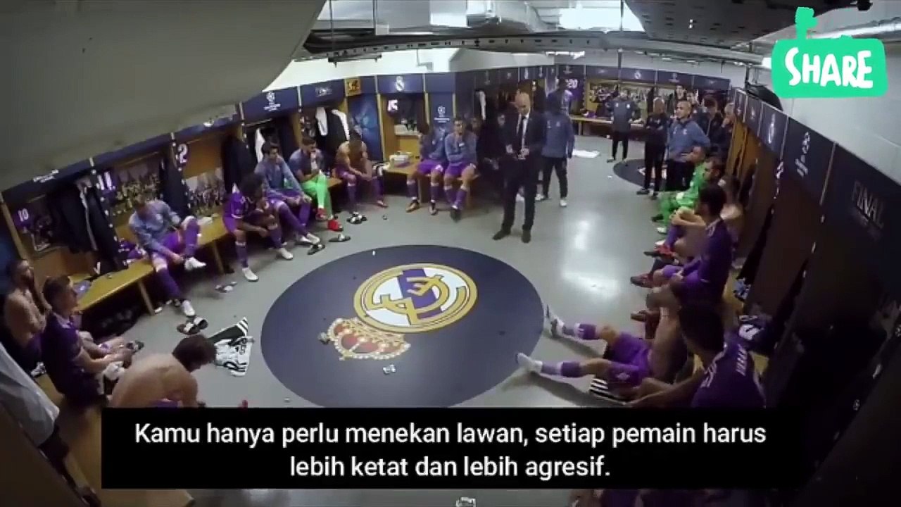 Instruksi Zidane di Jeda babak pertama, Final UCL Madrid vs Juventus 2017