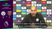 Guardiola praises Laporte, would like to see Ake playing more