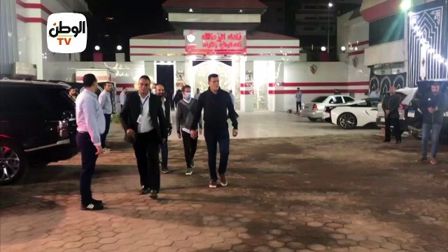 نجوم الزمالك يقدمون واجب العزاء في الراحل جلال إبراهيم
