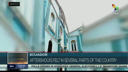 FTS 16:30 28-11: 7.5 magnitude quake in Peru´s amazon region with aftershocks