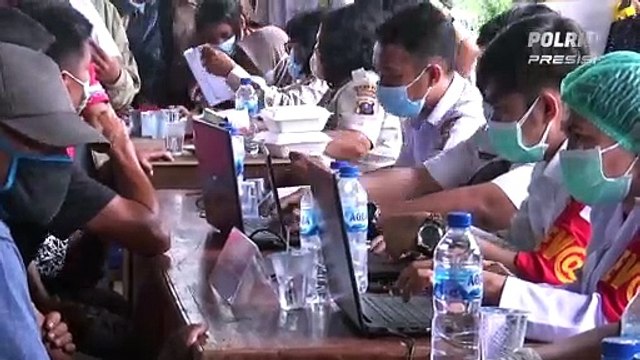 Kapolres Simalungun Bersama Forkopimda Tinjau Vaksinasi Massal di Balai Karyawan PTPN IV Balimbingan