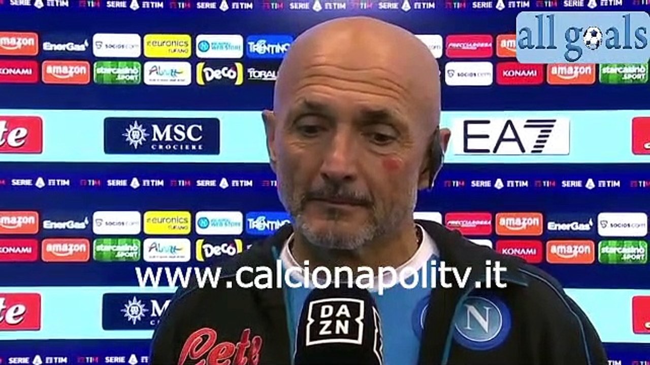 Napoli-Lazio 4-0 28/11/21 intervista post-partita Luciano Spalletti