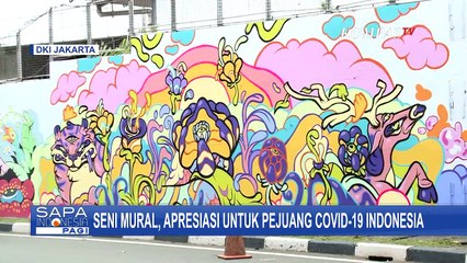Seni Mural Untuk Apresiasi Pejuang Covid-19 di Indonesia