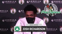 Josh Richardson on finding his role in Celtics rotation | Celtics vs Raptors