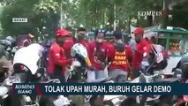 Serikat Buruh di Bandung Gelar Demo Tolak Upah Minimum Rendah