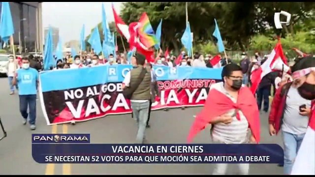 Vacancia en ciernes: se necesitan 52 votos para que moción sea admitida a debate