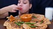 Asmr Eating Butter  Chaap Masala, Aloo Pyaj Prantha, Pyaj Prantha, Aloo Prantha, Gobi & Rajma Prantha, Foodie JD