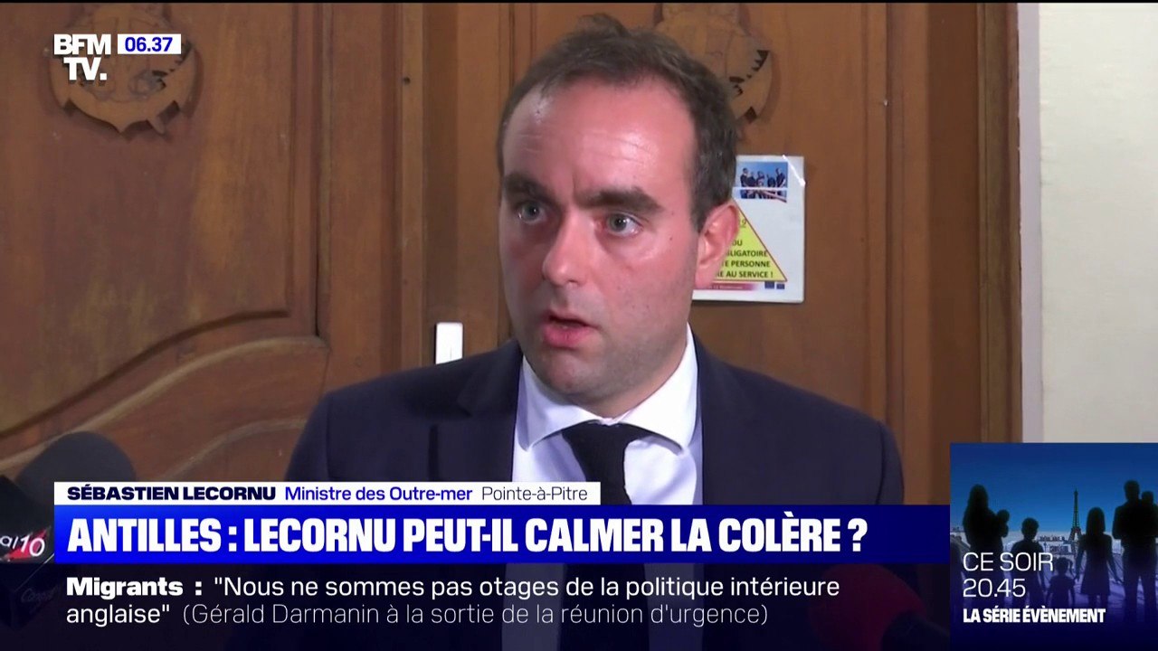 Crise aux Antilles: Sébastien Lecornu est arrivé en Guadeloupe