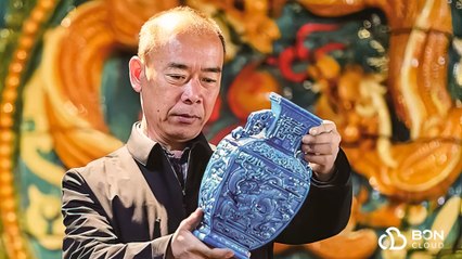 British TV presenter talks to Su-style glazed tile inheritor Su Yongjun