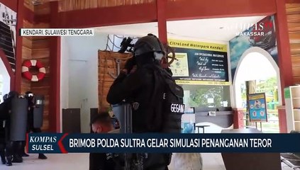 Скачать видео: Brimob Polda Sultra Gelar Simulasi Penanganan Teror Di Kendari