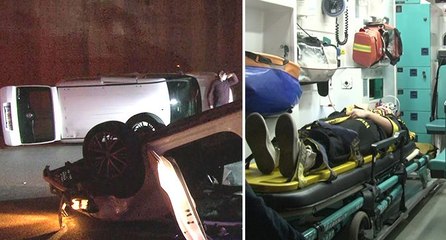 Makas atan otomobil kazaya neden oldu: 8 yaralı