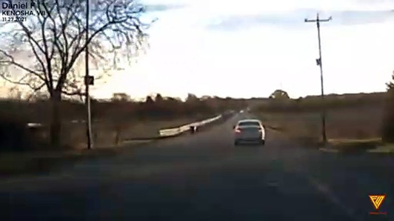 Careless driver almost killed himself. 11.27.2021 — KENOSHA, WI