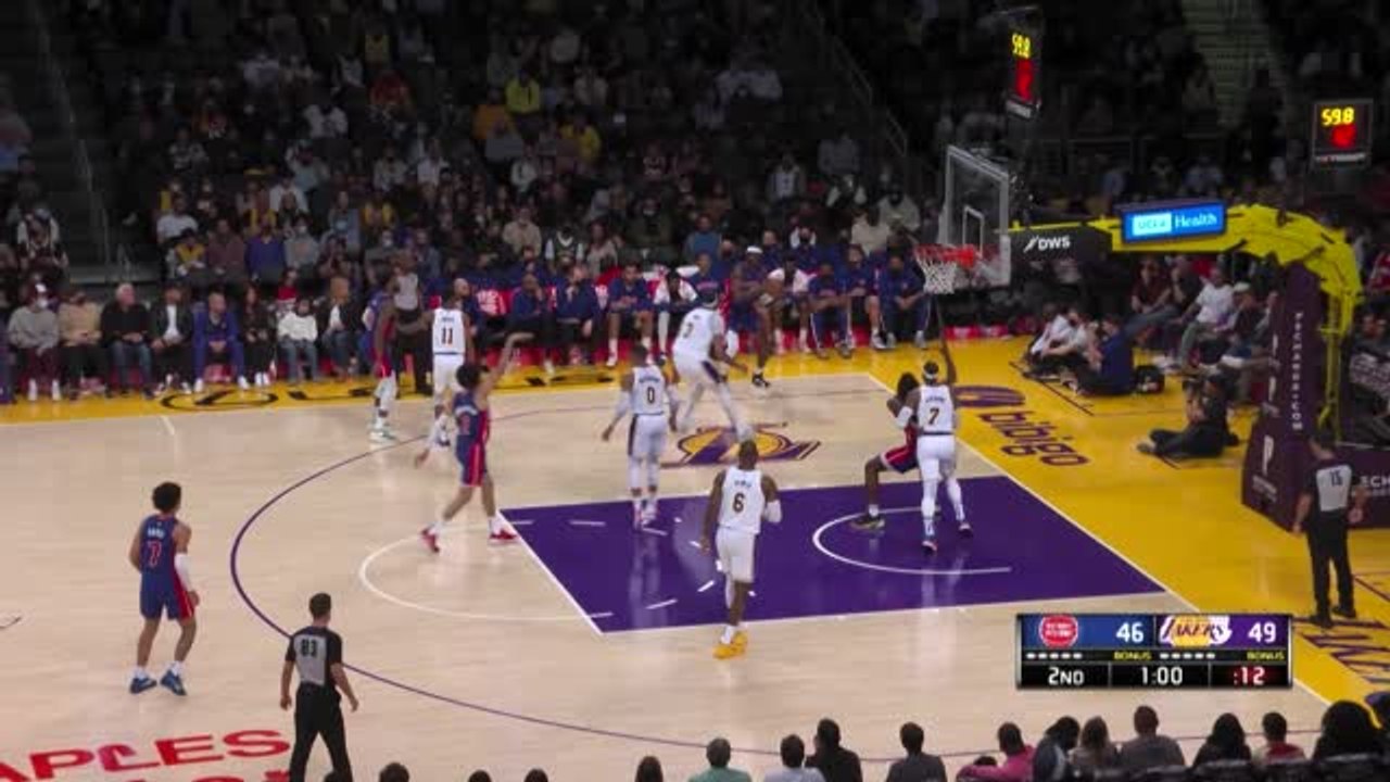 Highlights: lebrons alley-oop-pass und grants dunk