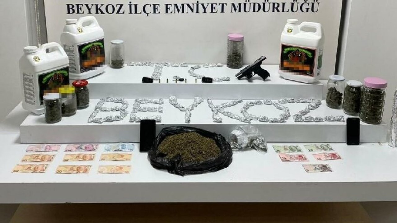 Uyuşturucuları annesinin evinde saklamış