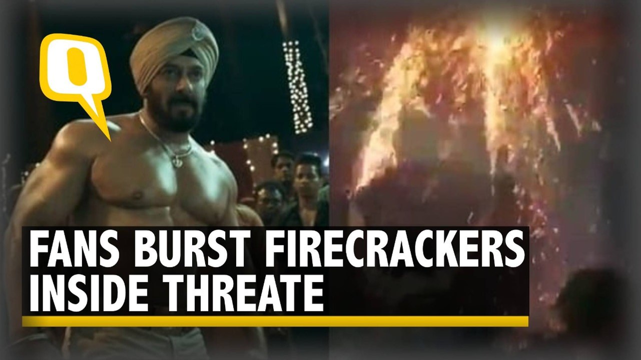 Watch | Fans Watching Salman Khan's 'Antim' Burst Firecrackers Inside Theatre, the Actor Objects