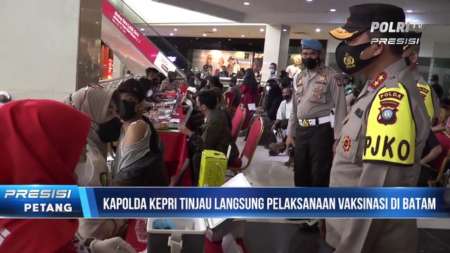 Kapolda Kepri Tinjau Pelaksanaan Vaksinasi Serentak Indonesia di Kota Batam