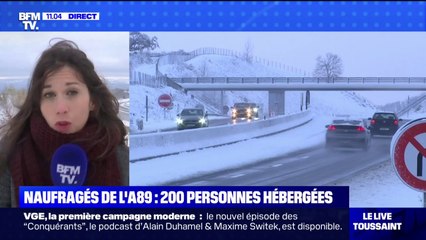 Naufragés de l'A89: 200 personnes hébergées