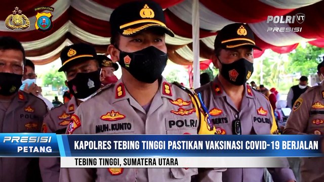 Polres Tebing Tinggi Lakukan Pengecekan dan Peninjauan Vaksinasi, Tema Akselerasi Vaksinasi Serentak Indonesia
