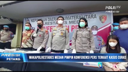 Wakapolrestabes Medan Pimpin Konferensi Pers Kasus Pencurian Dengan Kekerasan