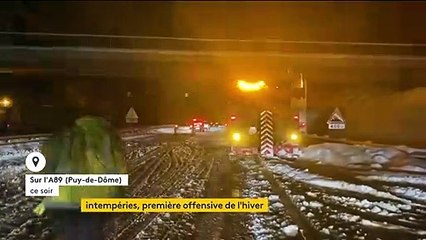 Météo : plus de 1 500 automobilistes bloqués par la neige dans le Puy-de-Dôme