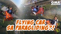 Flying car sa paragliding?! | GMA News Feed