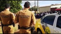 Colégio Estadual Cívico-Militar Olivo Fracaro: Alunos fazem manifestação contra forma ríspida que estariam sendo tratados