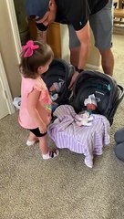 Big Sister Welcomes Preemie Twins Home