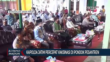 Kapolda Jatim Percepat Vaksinasi Di Pondok Pesantren