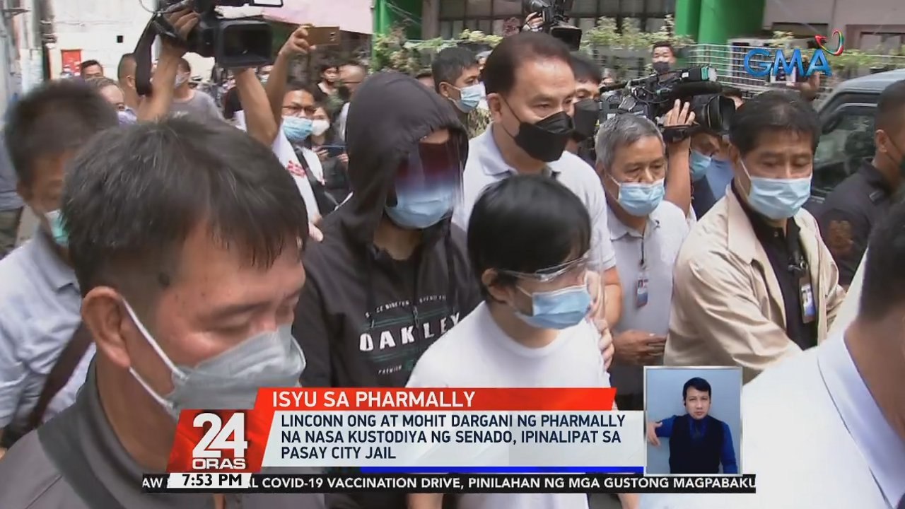 Linconn Ong at Mohit Dargani ng Pharmally na nasa kustodiya ng Senado, ipinalipat sa Pasay City Jail | 24 Oras