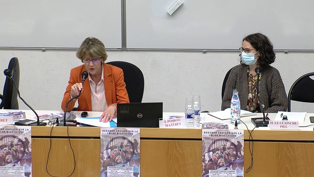 "Don des éléments du corps humain" (table ronde modérée par Isabelle Poirot-Mazères)_IFR_14-10-21_Loi de Bioethique_8_Table-Ronde_Don des éléments du corps humain