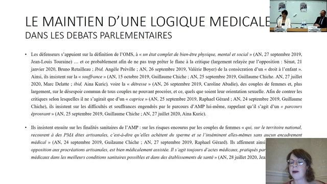 L’ouverture de la procréation médicalement assistée , Laurie Marguet, Maître de conférences en droit public, Université Paris Est Créteil_IFR_14-10-21_Loi de Bioethique_10_L_Marguet