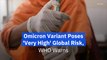 Omicron Variant Poses 'Very High' Global Risk, WHO Warns