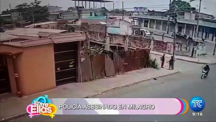 Un Policía  fue acribillado con 25 tiros en Milagro