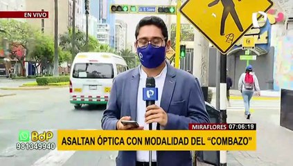 Miraflores: asaltan óptica con modalidad del ‘combazo’ y roban cerca de US$ 50 mil