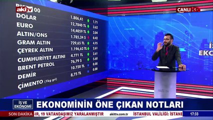 Ekonominin öne çıkan notları