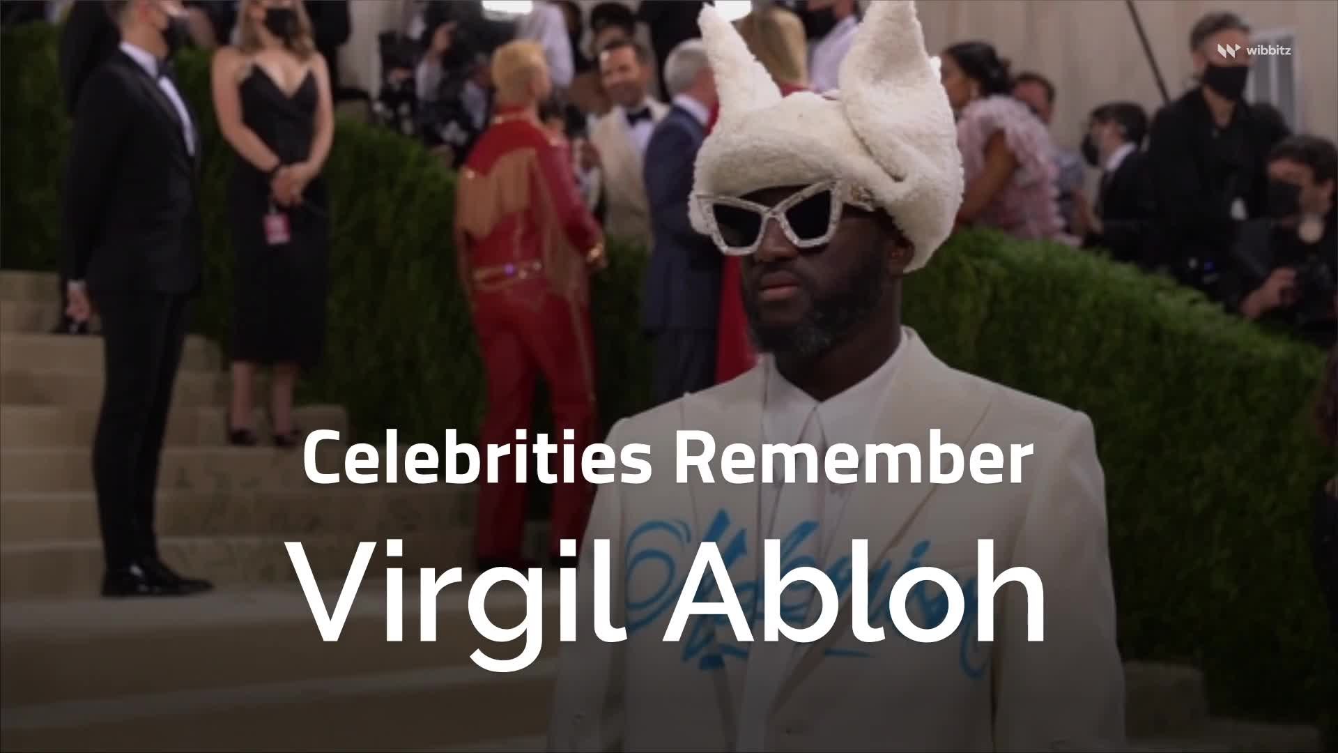 celebrities remember virgil abloh video dailymotion