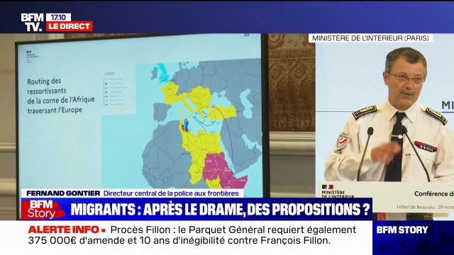 Fernand Gontier, directeur central de la police aux frontières, détaille les itinéraires des migrants