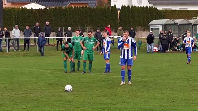 Das 1:1 für die SG Lenglern gegen den FC Sülbeck/Immensen durch Marcel Leuze
