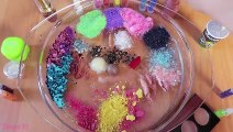Mixing Makeup, Glitter and Mini Glitter Into Clear Slime ! MOST SATISFYING SLIME VIDEO !! #3
